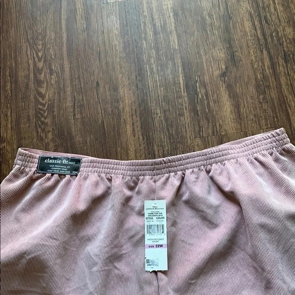 Alfred Dunner Pants Corduroy Rose Pink Size 22W NWT - Picture 6 of 11